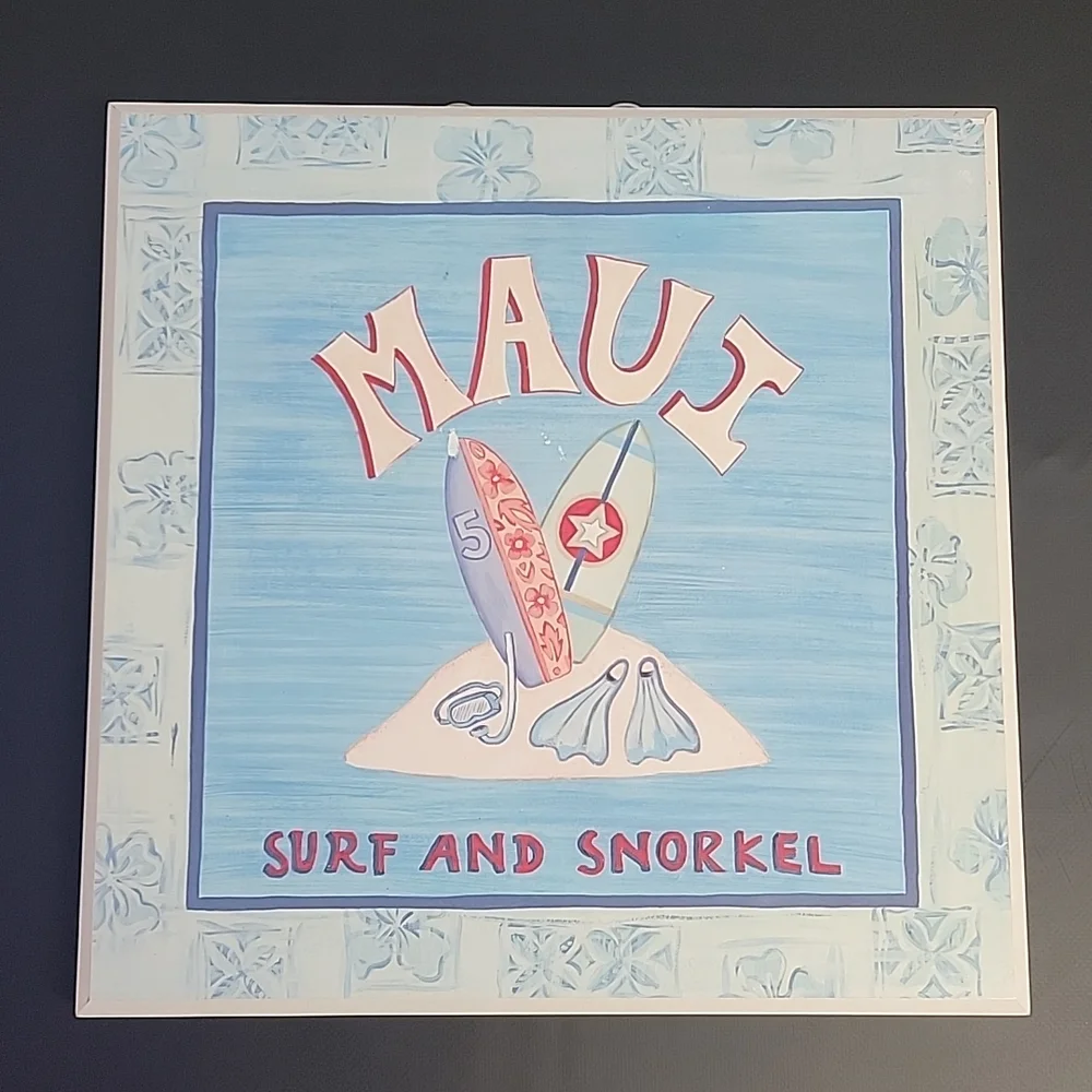 🍍Maui Surfing Fun Plaque 🏄‍♀️